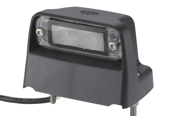 Lumina numar inmatriculare (LED, 12 24V, culoare: gri, culoare sticla: transparent, 63x93mm, lungime cablu: 1300mm, conector: SUPERSEAL) potrivit KOGEL; SCHMITZ
