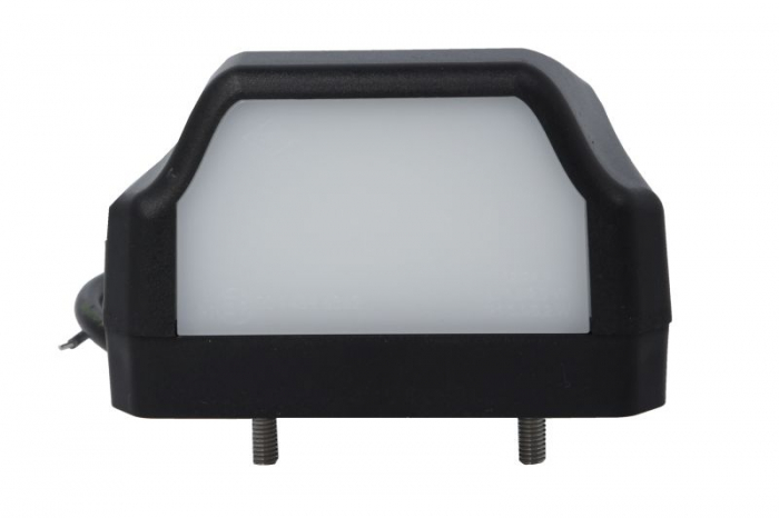Lumina numar inmatriculare (LED, 12 24V, culoare: negru, culoare sticla: alb, 58x70x93,5mm, lungime cablu: 500mm)