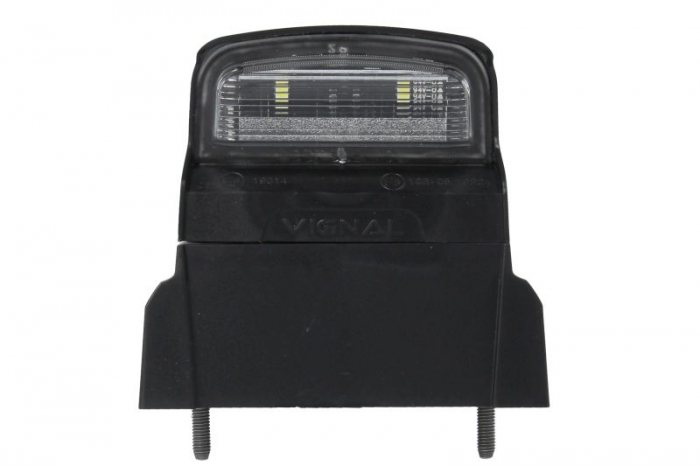 Lumina numar inmatriculare (LED, 12 24V, culoare: negru, culoare sticla: alb, conector: SUPERSEAL)