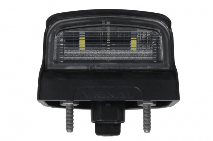 Lumina numar inmatriculare (LED, 12 24V, culoare: negru, culoare sticla: alb, conector: SUPERSEAL)