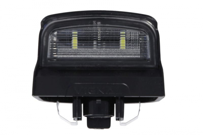 Lumina numar inmatriculare (LED, 12 24V, culoare: negru, culoare sticla: alb, conector: SUPERSEAL)