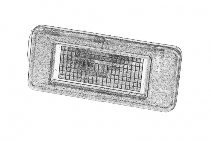 Lumina numar inmatriculare (not to dismantle) potrivit DACIA DUSTER 10.17-