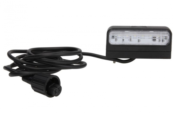 Lumina numar inmatriculare REGPOINT II (LED, 12 24V, 48x45x100mm, lungime cablu: 2000mm, conector: ASS2)