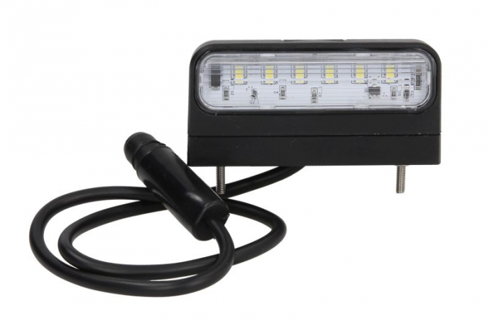 Lumina numar inmatriculare REGPOINT II (LED, 12 24V, 48x45x100mm, lungime cablu: 500mm, conector: ASS3)