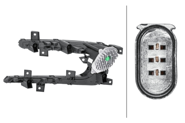 Lumina zi dreapta (LED, funcții lumini: Lumina zi) potrivit VW GOLF VII 08.12-12.20 [2]