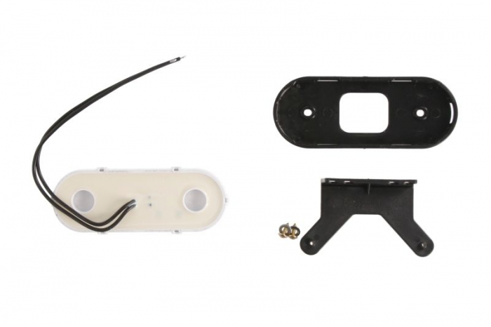 Lumini clarificare stanga/dreapta, alb, LED, inaltime 49mm; latime 124mm; adancime 20mm, în relief, lungime cablu 220mm, cu cuier, 12/24V (tip: neon) [2]