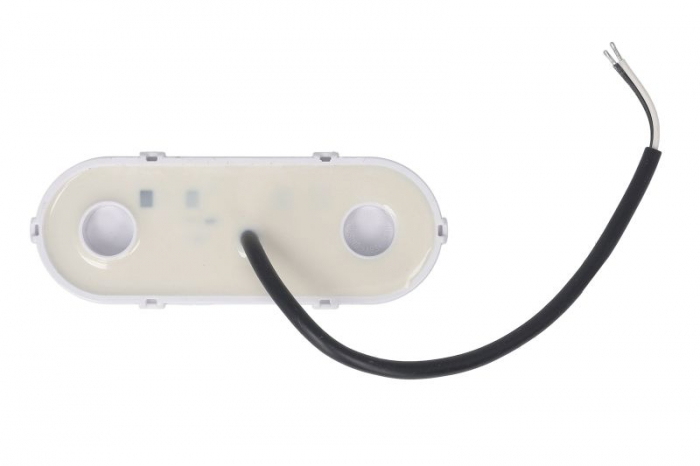 Lumini clarificare stanga/dreapta, alb, LED, inaltime 49mm; latime 124mm; adancime 20mm, în relief, lungime cablu 220mm, cu cuier, 12/24V (tip: neon) potrivit ADR [2]
