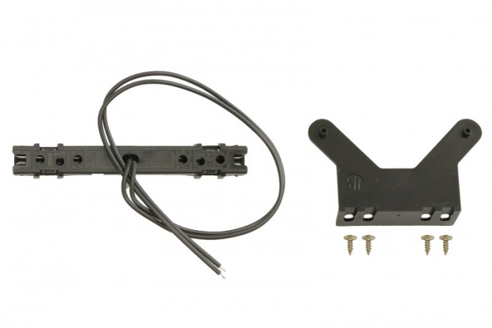 Lumini clarificare stanga/dreapta, forma: dreptunghiular, negru/alb, LED, inaltime 18mm; latime 125mm; adancime 24,5mm, în relief, lungime cablu 400mm, cu cuier, 12/24V (IP6K9K) [2]