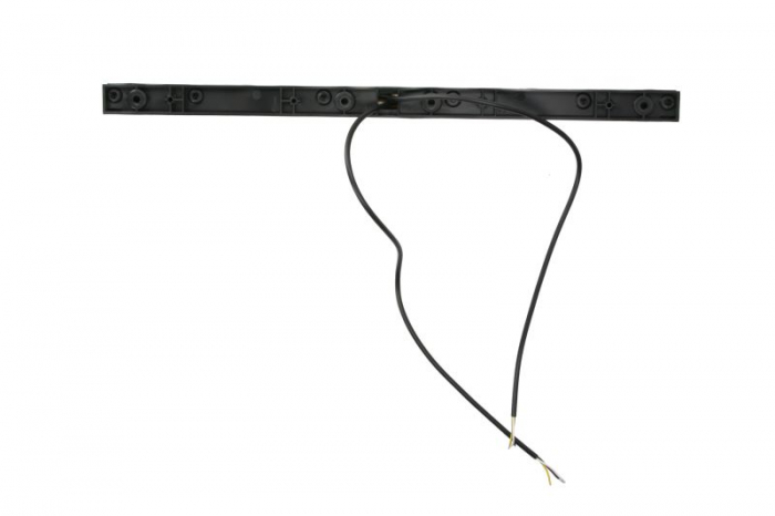 Lumini clarificare stanga/dreapta, forma: dreptunghiular, portocaliu, LED, inaltime 28mm; latime 535mm; adancime 33,5mm, în relief, lungime cablu 500mm, cu cuier, 12/24V (cu functie de semnalizator la [2]