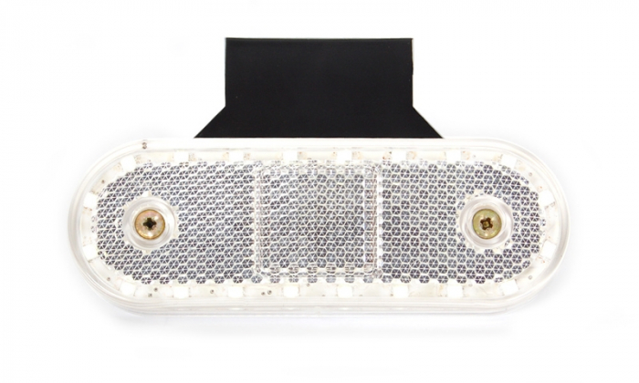 Lumini clarificare stanga/dreapta, forma: oval, alb, LED, inaltime 40mm; latime 114mm; adancime 25mm, în relief, lungime cablu 220mm, cu cuier, 12/24V [3]