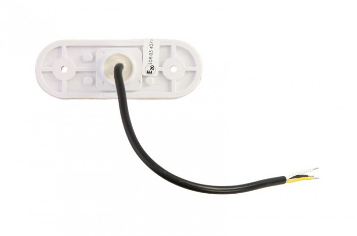 Lumini clarificare stanga/dreapta, forma: oval, portocaliu, LED, inaltime 40mm; latime 114mm; adancime 25mm, în relief, cu cuier, 12/24V (cu functie de semnalizator lateral, IP66/IP68) [2]