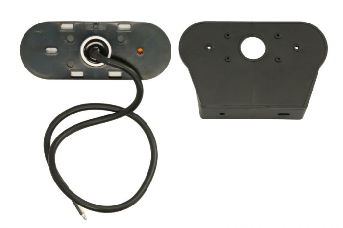 Lumini clarificare stanga/dreapta, forma: oval, portocaliu, LED, inaltime 45,9mm; latime 119,6mm; adancime 20,5mm, în relief, lungime cablu 500mm, cu cuier, 12/24V (IP68) [2]