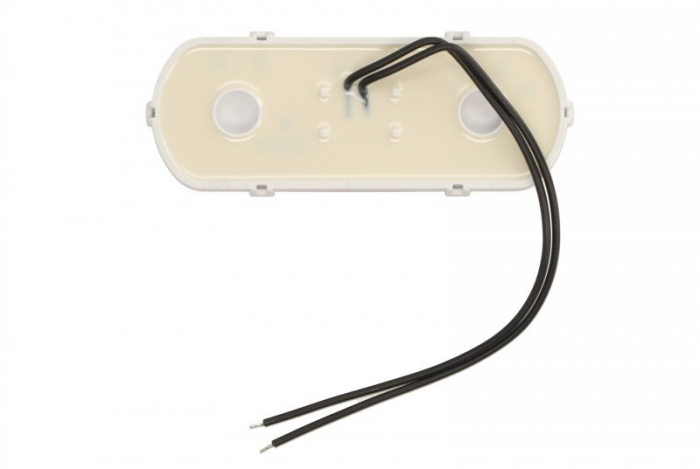 Lumini clarificare stanga/dreapta, forma: oval, rosu, LED, inaltime 53mm; latime 134mm; adancime 25mm, în relief, lungime cablu 240mm, cu cuier, 12/24V (cu afișare a conturului vehiculului pe șosea, I [2]