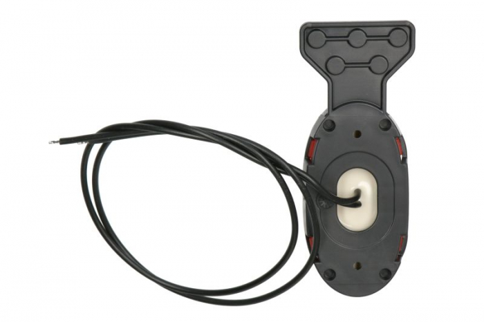 Lumini clarificare stanga/dreapta, forma: oval, rosu, LED, inaltime 75mm; latime 39,5mm; adancime 31mm, în relief, lungime cablu 380mm, cu cuier, 12/24V (tip: neon, IP6K9K) [2]
