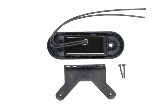 Lumini clarificare stanga/dreapta, portocaliu, LED, inaltime 41mm; latime 115mm; adancime 20mm, în relief, lungime cablu 220mm, cu cuier, 12/24V [2]