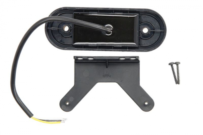 Lumini clarificare stanga/dreapta, portocaliu, LED, inaltime 41mm; latime 115mm; adancime 20mm, în relief, lungime cablu 220mm, cu cuier, 12/24V (cu functie de semnalizator lateral) [2]