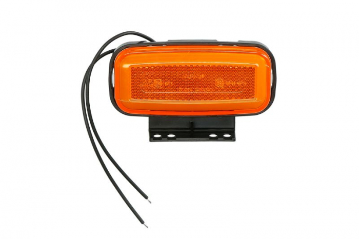 Lumini clarificare stanga dreapta, portocaliu, LED, inaltime 56mm; latime 117mm; adancime 20mm, in relief, lungime cablu 220mm, cu cuier, 12 24V (tip: neon)