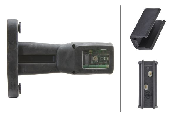 Lumini clarificare stanga/dreapta; portocaliu/rosu/alb; LED; suprafata lungime cablu 500mm; pe brațul mediu-lung; 12/24V (cu un dop) [4]