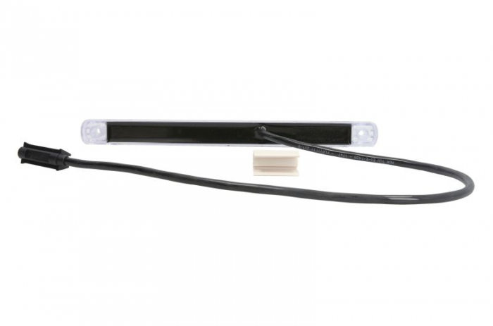 Lumini clarificare stanga/dreapta, rosu, LED, inaltime 20,5mm; latime 247mm; adancime 22,3mm, suprafata, lungime cablu 500mm, fara relief, 12/24V (cu clemă pentru fir plat, conector: CLICK-IN/JAEGER) [2]