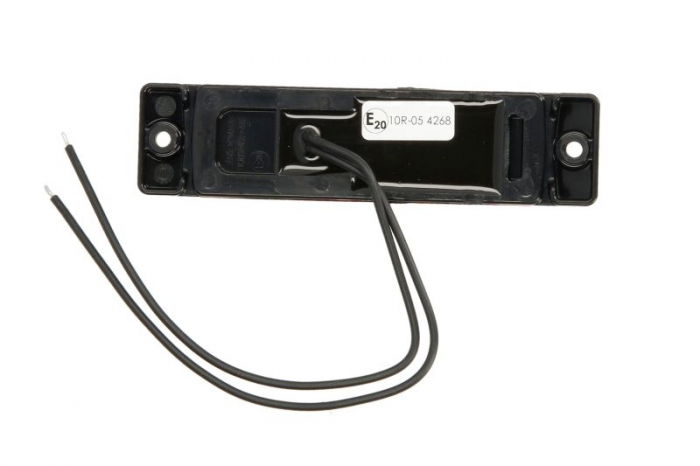 Lumini clarificare stanga/dreapta; SLIM, rosu, LED, inaltime 32mm; latime 130mm; adancime 12,5mm, în relief, lungime cablu 210mm, cu cuier, 12/24V (SLIM) [2]