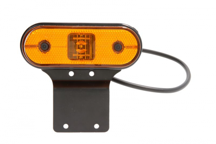 Lumini clarificare stanga dreapta; UNIPOINT I, portocaliu, LED, inaltime 44mm; latime 119mm; adancime 18mm, in relief, lungime cablu 500mm, cu cuier, 24V (drept in relief, UNIPOINT I)