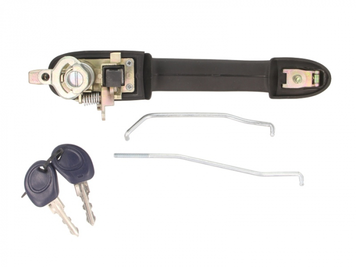 Maner usa fata dreapta exterior, cu chei, cu incuietoare, negru FIAT BRAVA, BRAVO I intre 1995-2001 [2]