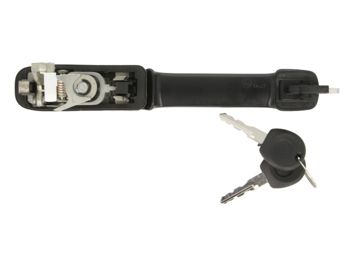 Maner usa Fata Stanga cu cheie, exterior, cu incuietoare, negru potrivit VW PASSAT B3/B4 1.6-2.9 1988-1997 [2]