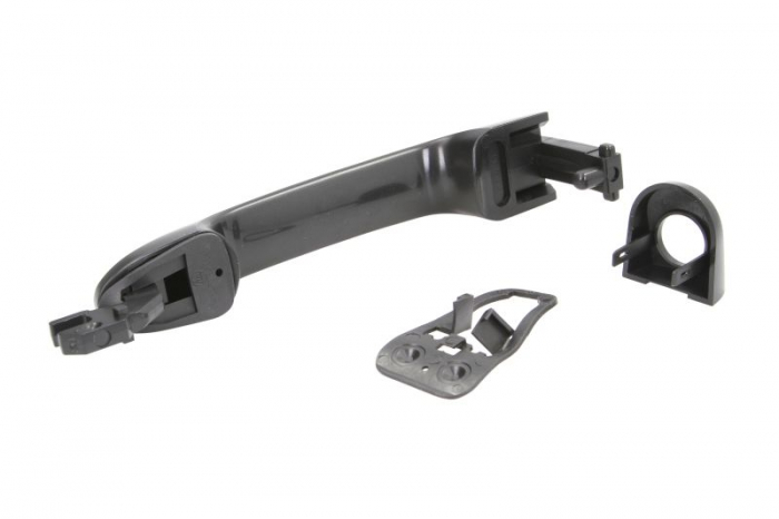 Maner usa stanga exterior, cu locas incuietoare negru/grunduit FORD KA dupa 2008 [2]