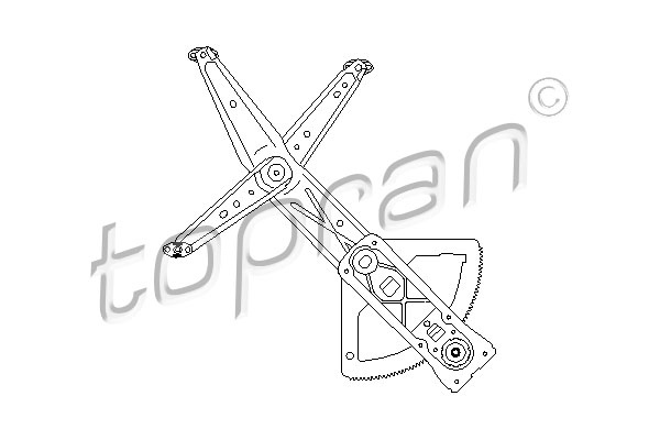 Mecanism actionare geam Fata Stanga (manual) potrivit OPEL CORSA B 03.93-09.00