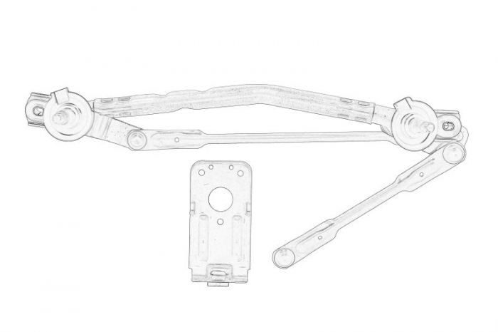 Mecanism stergator parbriz Fata potrivit KIA CEE D 05.12-07.18