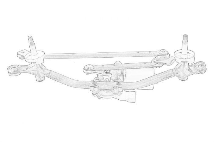 Mecanism stergator parbriz potrivit HYUNDAI IX20; KIA VENGA 02.10-