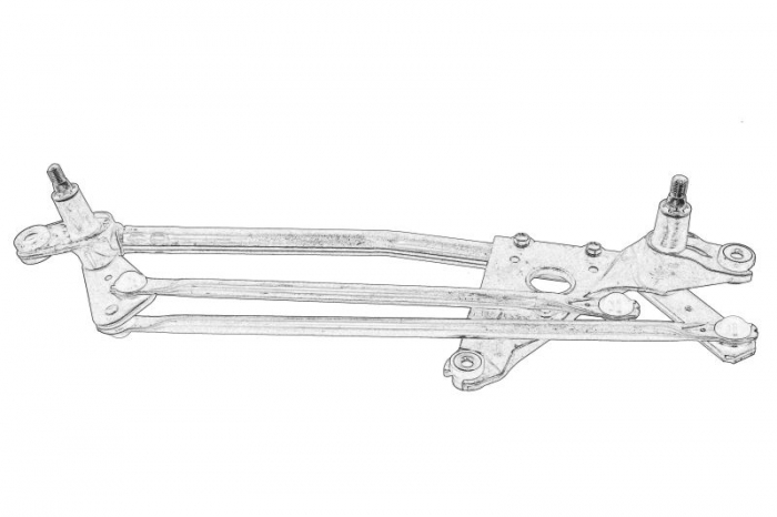 Mecanism stergator parbriz potrivit MAZDA 2 02.03-06.07