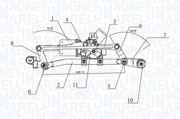 Mecanism stergator parbriz potrivit RENAULT CLIO IV, CLIO IV/HATCHBACK 11.12-08.21 [2]