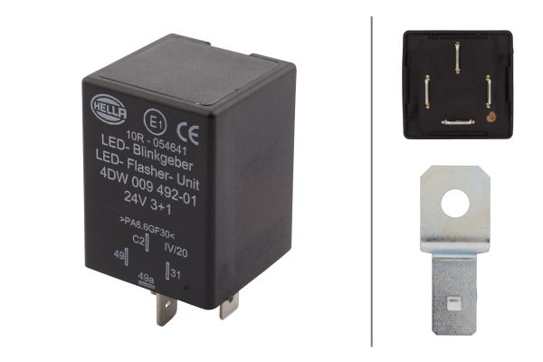 Modul semnalizare (24V; numar pini: 4; temepratura de exploatare pana la: 85°C) potrivit DAF 75 CF, CF 65, CF 75, CF 85, LF 45, LF 55, XF 105; MAN TGL I, TGM I, TGX I 01.01- [2]