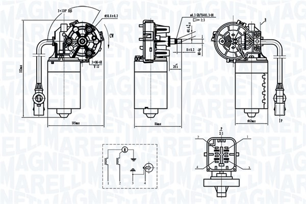 Motor stergator fata potrivit CITROEN XSARA PICASSO 12.99-06.12
