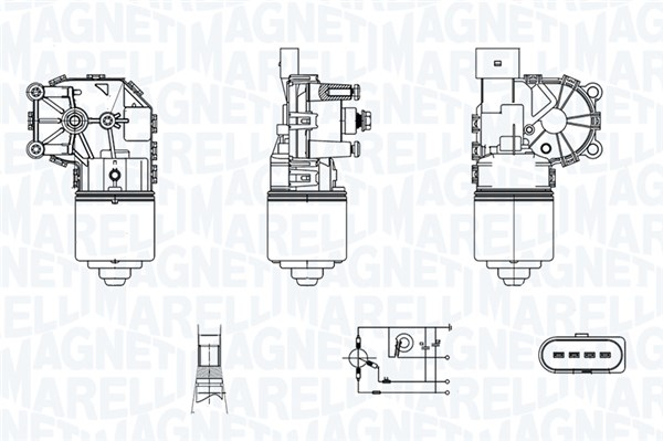 Motor stergator Fata potrivit FORD FIESTA VI 06.08-04.17 [4]