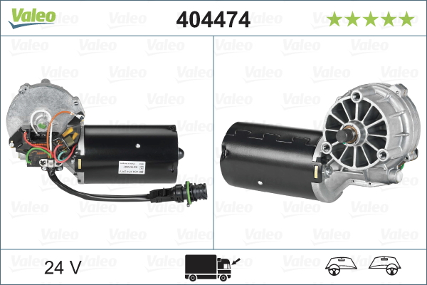 Motor stergator Fata potrivit MERCEDES CITARO (O 530), CITO (O 520), CONECTO (O 345) M476.930-OM926.949 01.98-