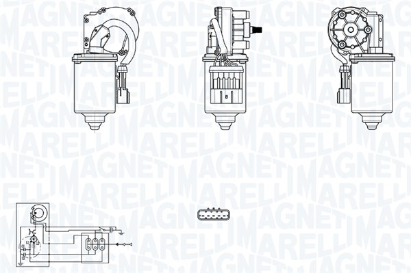Motor stergator Fata potrivit OPEL ASTRA F, ASTRA F/KOMBI, CORSA B 09.91-03.01 [2]
