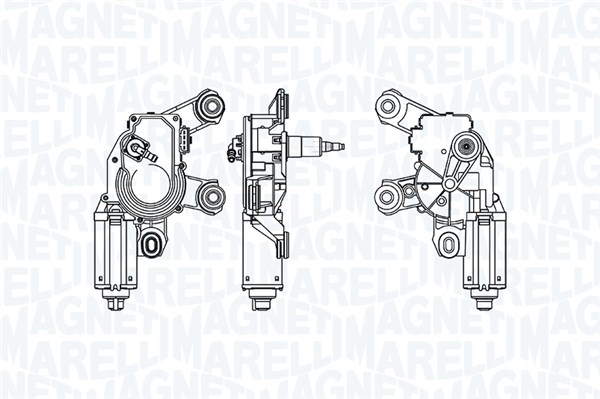 Motor stergator Spate potrivit AUDI A3, A4 B6, A4 B7, Q5, Q7 04.01-05.17 [3]
