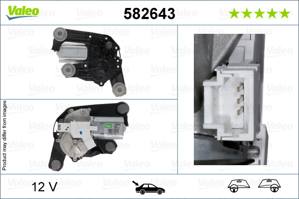 Motor stergator Spate potrivit CITROEN C5 III 02.08- [3]