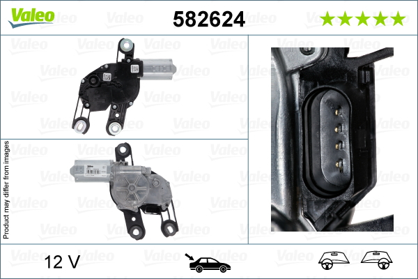 Motor stergator Spate potrivit CUPRA ATECA; SEAT ARONA, ATECA, IBIZA V, MII; SKODA CITIGO, E-CITIGO, FABIA IV, KAMIQ, OCTAVIA IV, SCALA; VW GOLF ALLTRACK VII, GOLF SPORTSVAN VII 08.11-