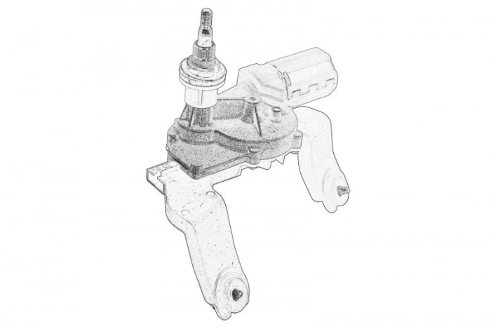 Motor stergator spate potrivit HYUNDAI IX35; KIA PRO CEE D 02.08-12.15