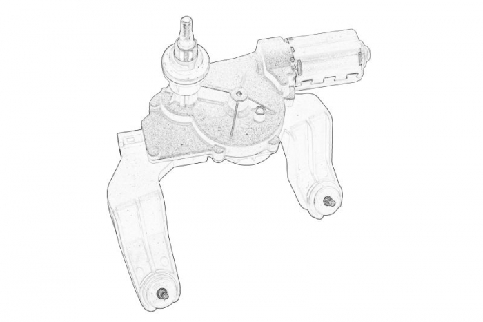 Motor stergator Spate potrivit KIA CEE D 07.07-12.12