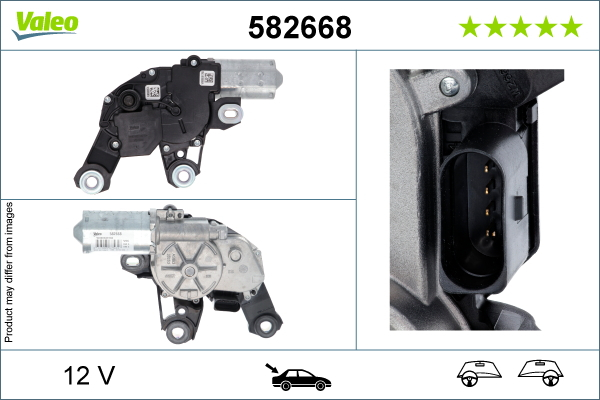 Motor stergator Spate potrivit PORSCHE MACAN 02.14- [3]