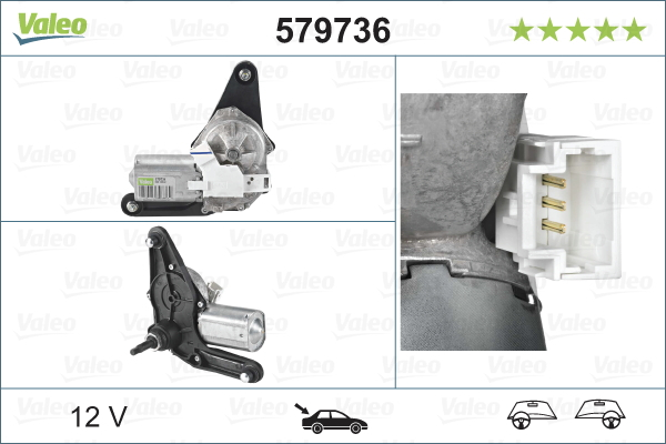 Motor stergator Spate potrivit RENAULT CLIO II, THALIA I 03.98- [3]