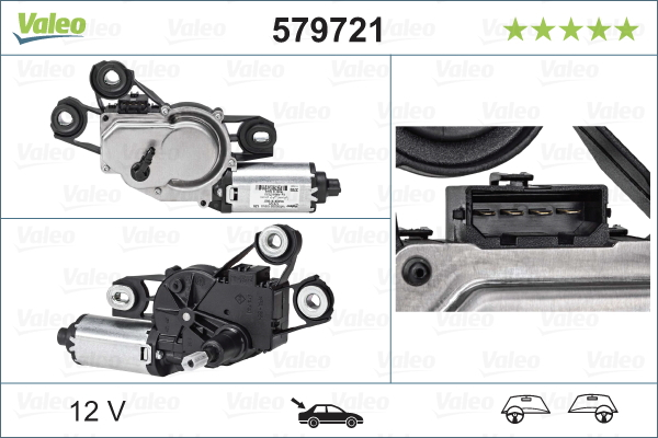 Motor stergator Spate potrivit SEAT IBIZA IV 03.08-05.15 [3]