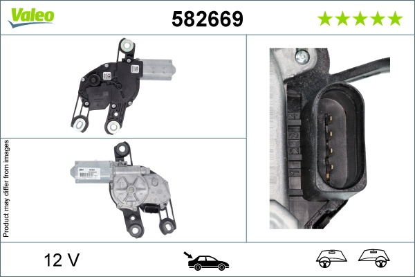 Motor stergator spate potrivit SEAT LEON SC, TARRACO; VW TAIGO dupa 2013 [3]