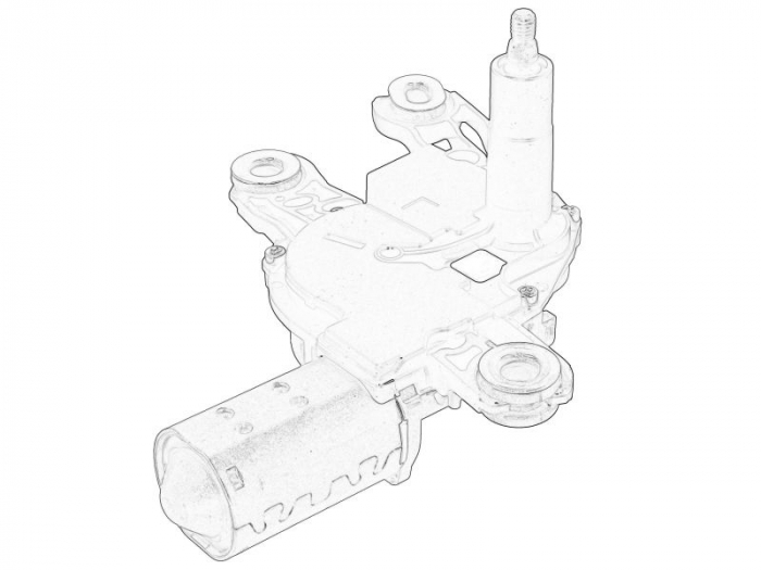 Motor stergator spate potrivit SEAT LEON; SKODA FABIA III, KAROQ, KODIAQ I, OCTAVIA III, RAPID 07.12- [2]