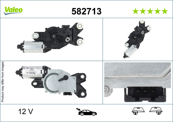 Motor stergator spate potrivit SMART FORTWO 01.07- [3]