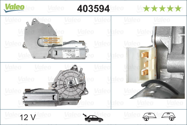 Motor stergator Spate potrivit VW CALIFORNIA T4 CAMPER, TRANSPORTER T4 07.90-06.03 [3]